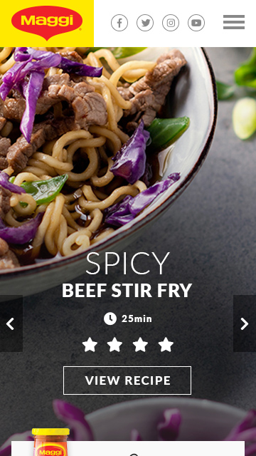 Nestlé Professional Maggi Web Design Pitch