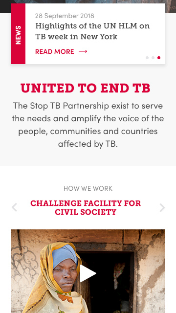 Stop TB Partnership Web Redesign